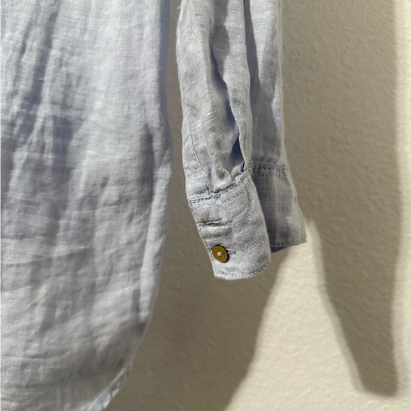 C&C California Sky Blue Linen Shirt - Picture 6 of 9